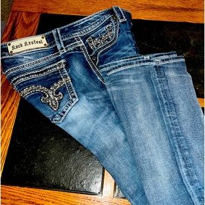 Rock Revival Nancy boot cut jeans, size 30L
